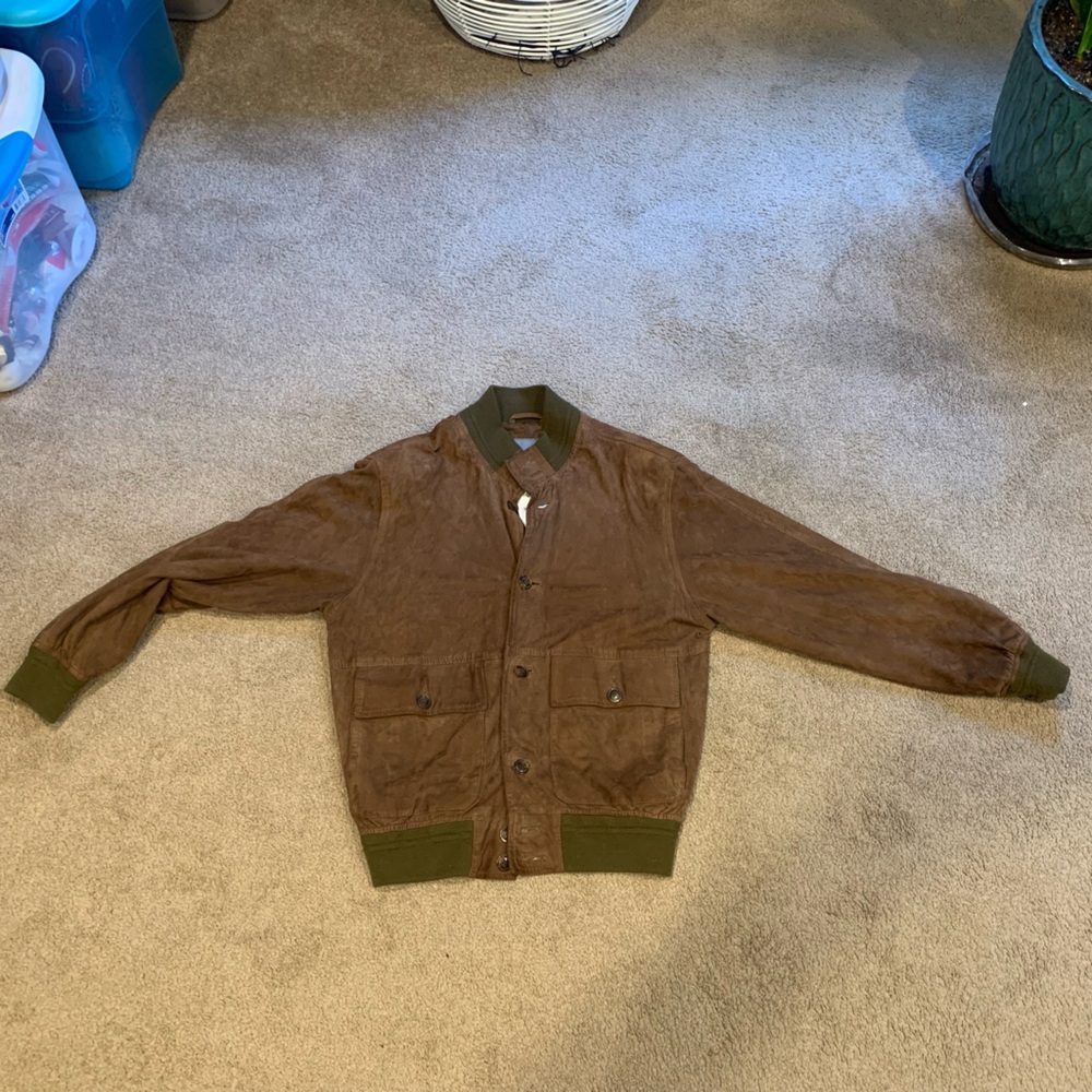 Suede Bomber Jacket